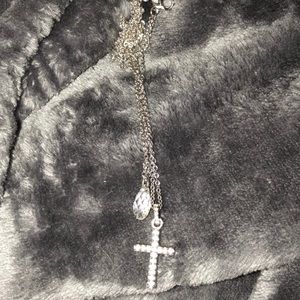 Swarovski cross necklace !
